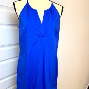 J Crew royal blue halter style dress! Size 8.